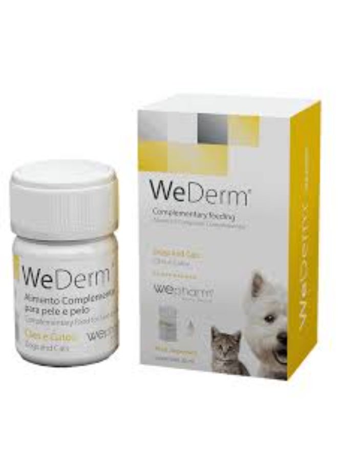 WePharm WeDerm Oral Liquid Skin & Coat Support rich in Omega 3 & 6 + Vitamins  for Dogs & Cats 30 ml From Varmacy - Image 1